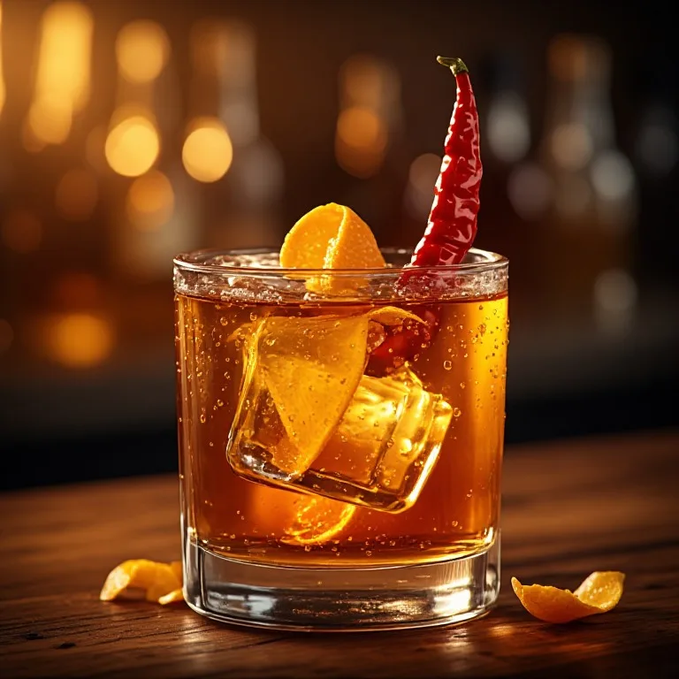 The Hot Honey Old Fashioned — Bourbon, Chili-Spiked Honey and Bitters